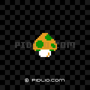 1UPキノコの画像 - ファミコン版スーパーマリオ攻略 ─ pidlio.com