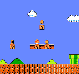FC版スーパーマリオブラザーズ攻略：ステージ1-1 イメージ画像