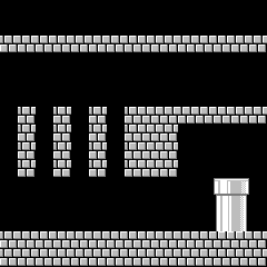 FC版スーパーマリオブラザーズ攻略：ステージ4-4 イメージ画像