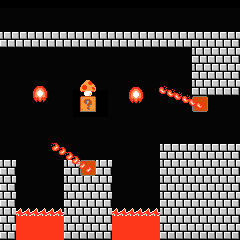 FC版スーパーマリオブラザーズ攻略：ステージ6-4 イメージ画像