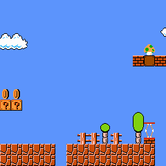FC版スーパーマリオブラザーズ攻略：ステージ8-2 イメージ画像