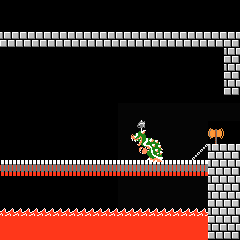 FC版スーパーマリオブラザーズ攻略：ステージ8-4 イメージ画像